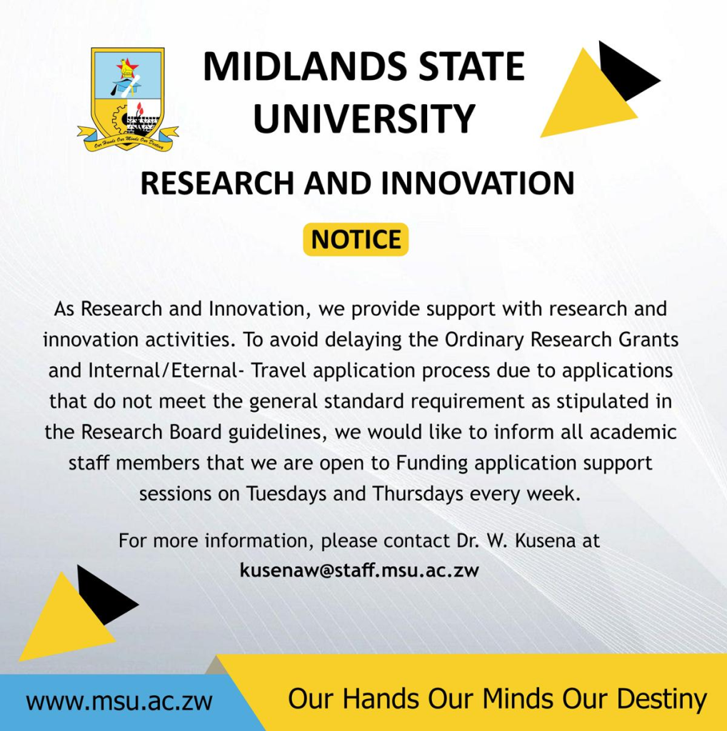 Research and Innovation Notice